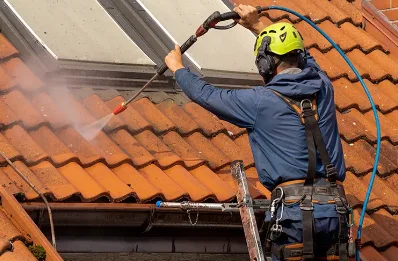 Démoussage et hydrofuge de toiture à Sourcieux-les-Mines
